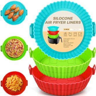 Buauty 3 Pack Air Fryer Silicone Liners