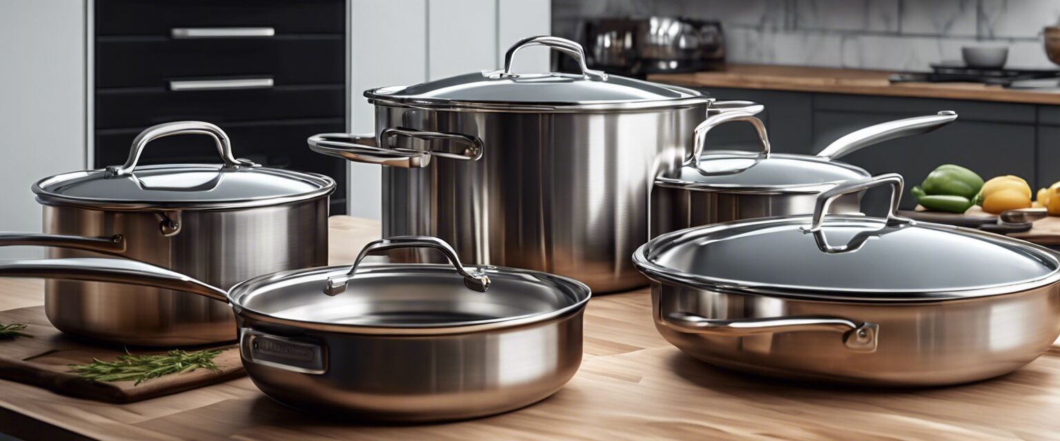 Stainless steel cookware set